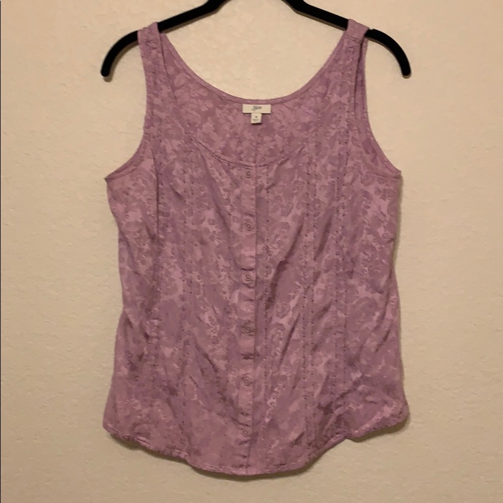 J.jill shell tank with beads